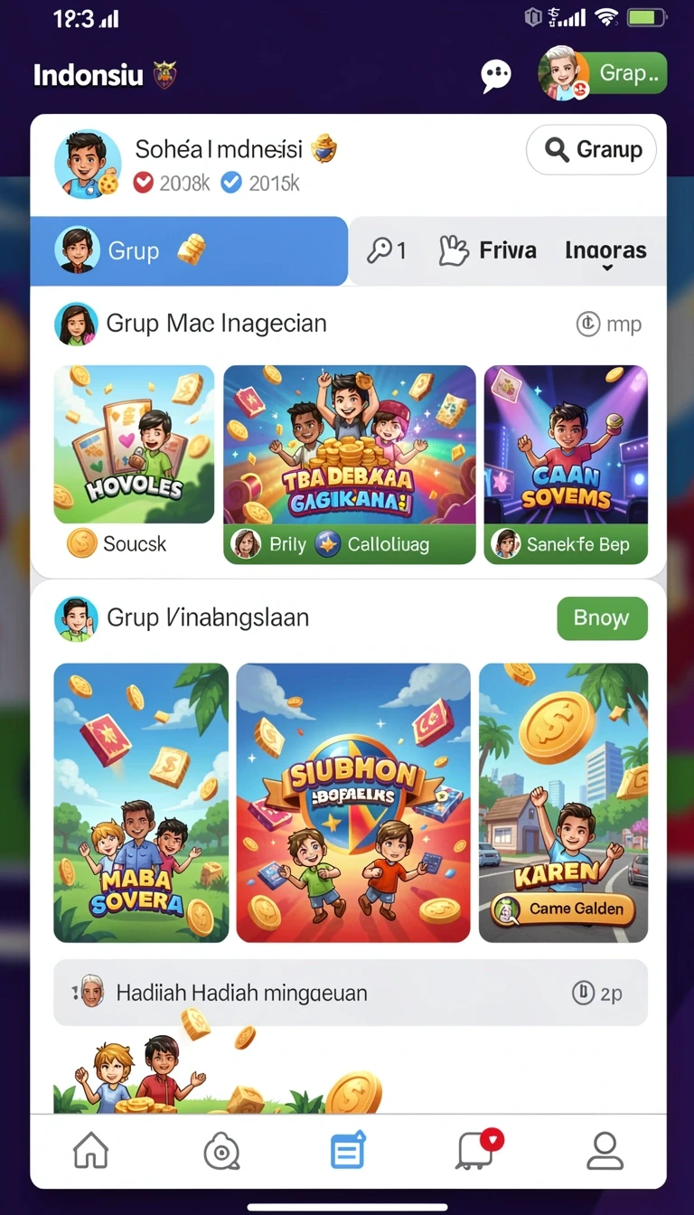 Cuplikan layar menu unduhan idnscore untuk perangkat Android