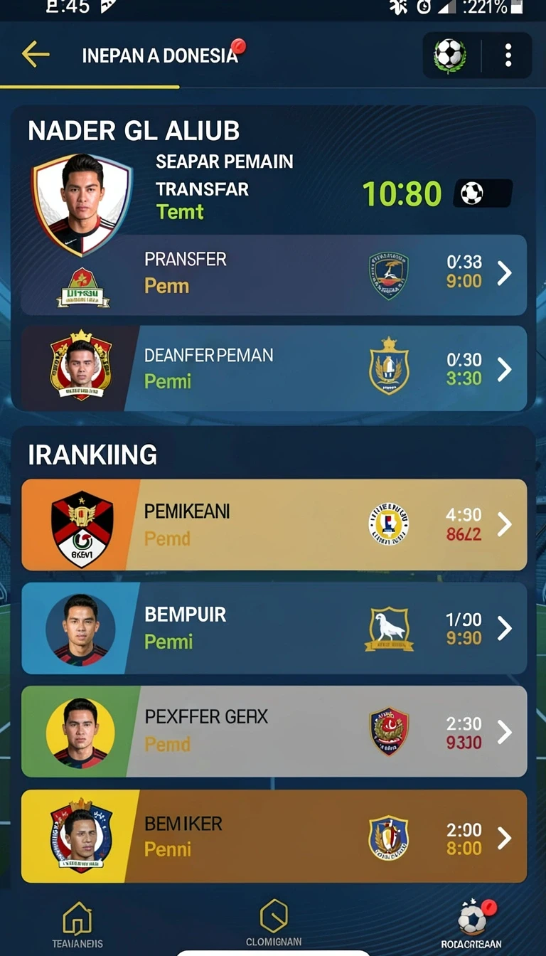 Galeri pratinjau visual idnscore build APK resmi terbaru